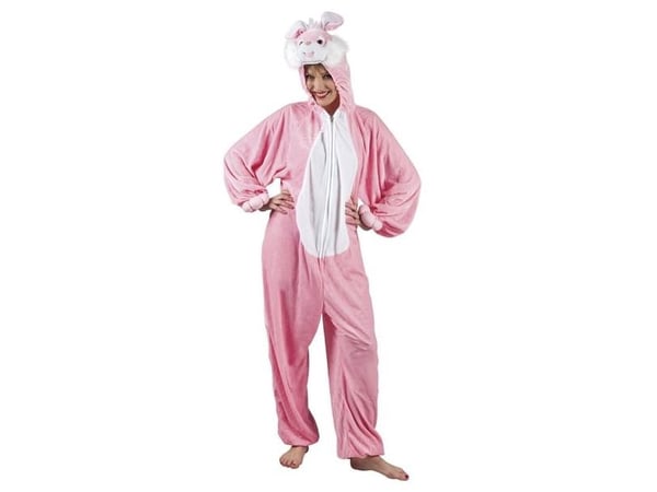 Boland 88014, Fancy dress kostyme, Voksen, Unisex, Dyr, Dyr, Rosa, Hvit
