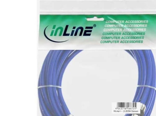 InLine 89403P, RCA, Hanstik, RCA, Hanstik, 3 m, Blå