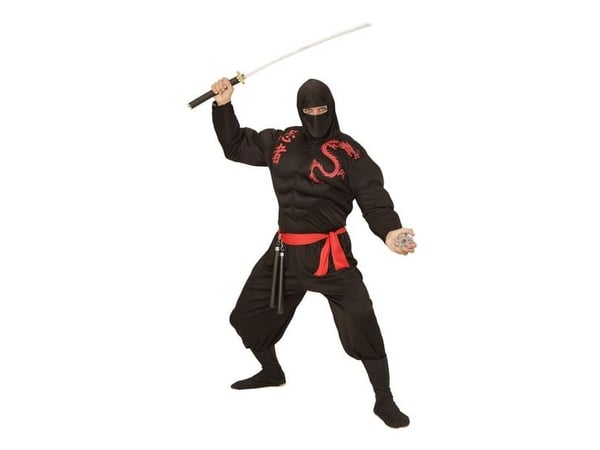 Ninja-dräkt med muskler