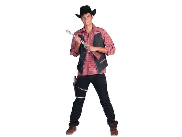 Cowboyväst i denim