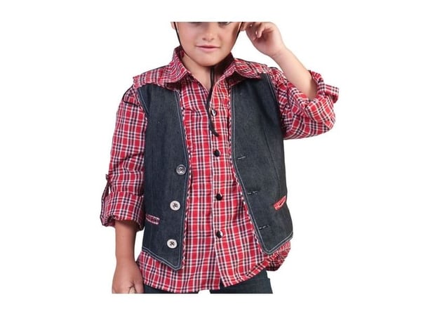 Cowboyväst Denim