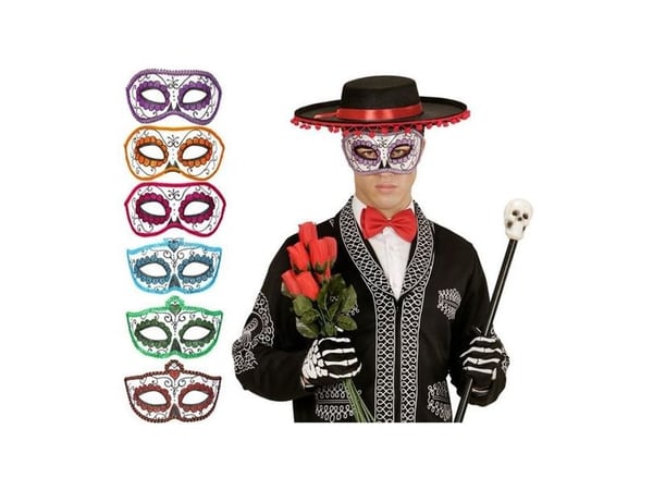 Dia de los Muertos halvmaske