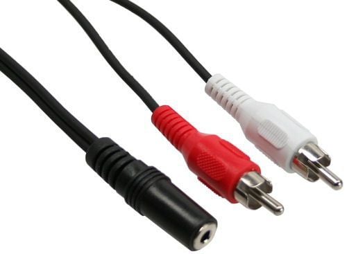 InLine 89940L, Hankjønn, 3.5mm, Hunkjønn, 0,2 m, Sort