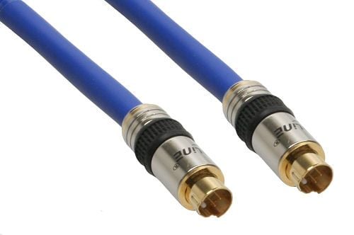 InLine 89950P, 2 m, S-Video (4-pin), S-Video (4-pin), Gull, Blå, Hankjønn/hankjønn