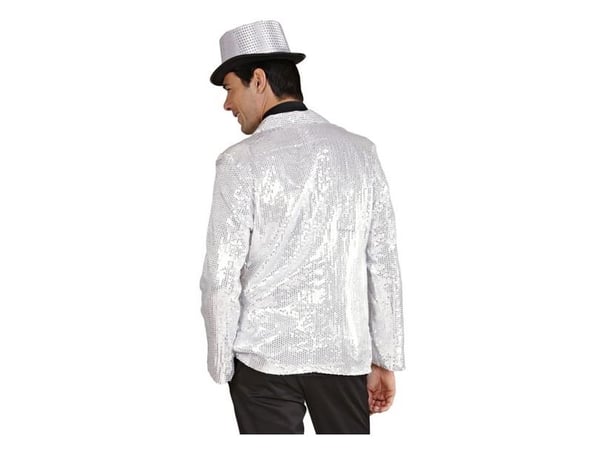 silver paljettjacka