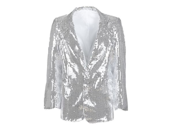silver paljettjacka