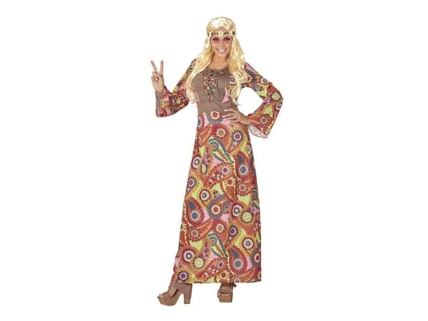 Hippie Woman utklädningsdräkt