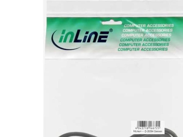 InLine 99932G, 3.5mm, Hankjønn, 3.5mm, Hankjønn, 2 m, Sort