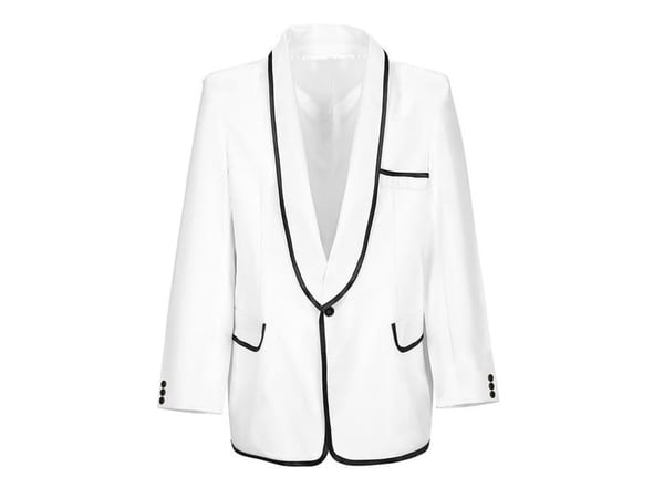 Hvid Mr 50s Style jakke
