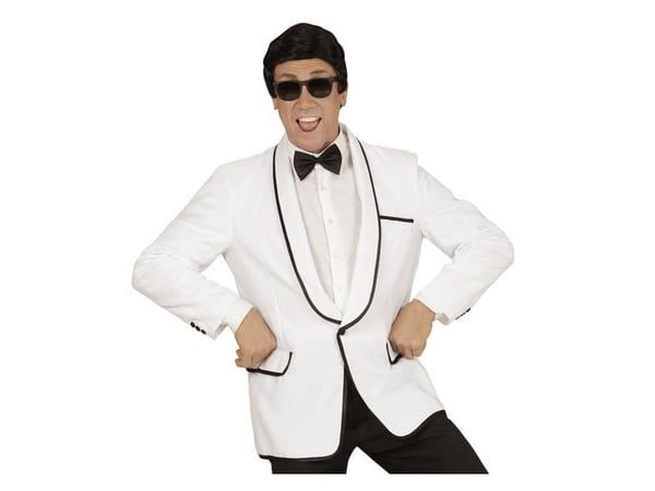 Hvid Mr 50s Style jakke