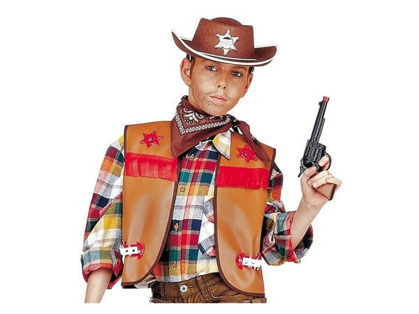 Brun cowboyväst