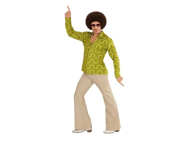 70-tals Groovy Wallpaper skjorta