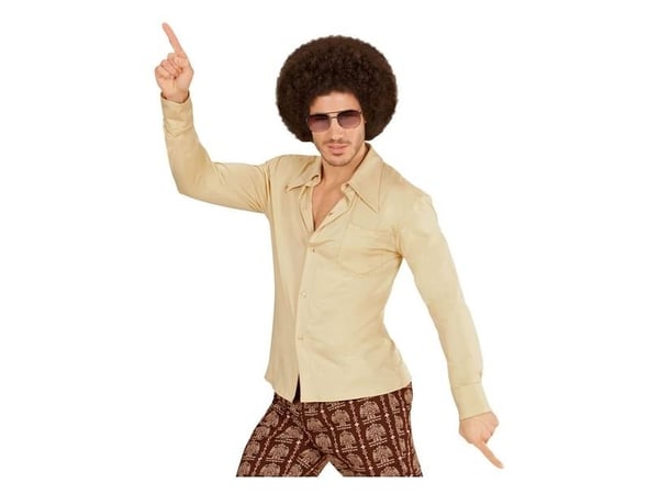 Beige 70er skjorte