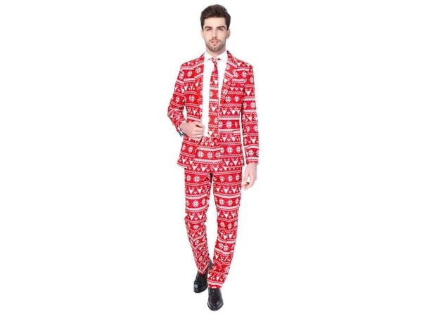 Suitmeister Red Nordic kostym för vuxna män