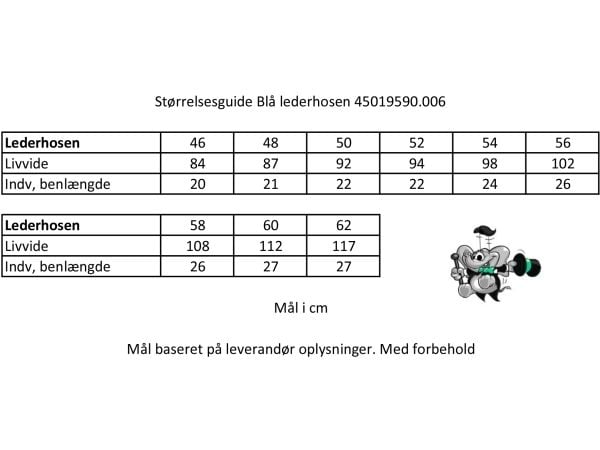 Äkta läderhosen, blå