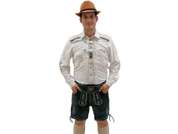Ægte Lederhosen, blå