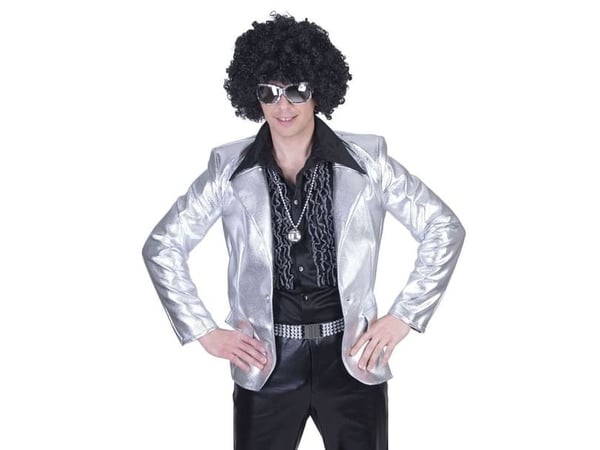 Disco jakke, sølv