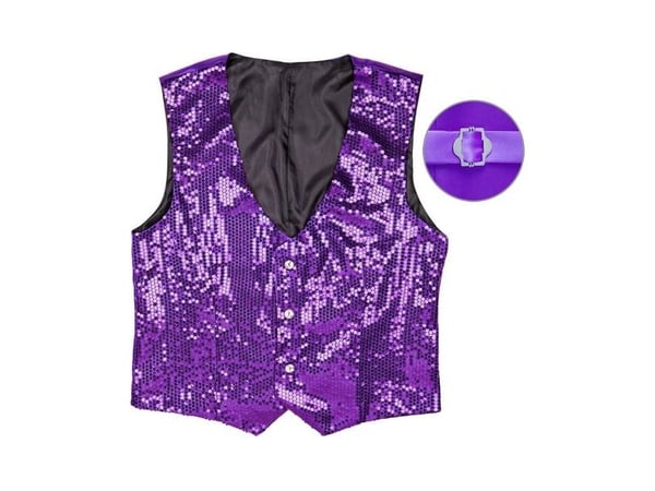 Lilla pailletvest