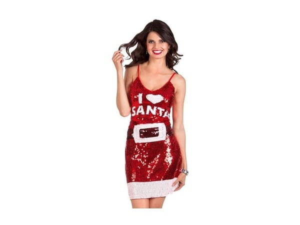 Paljettklänning Love Santa