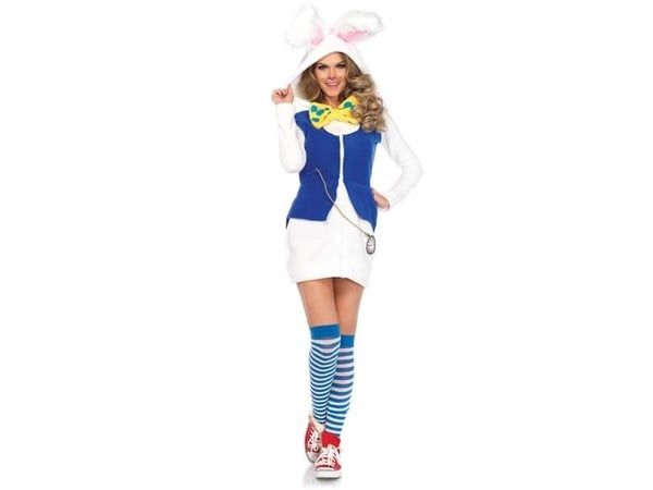 Cozy White Rabbit-kostym