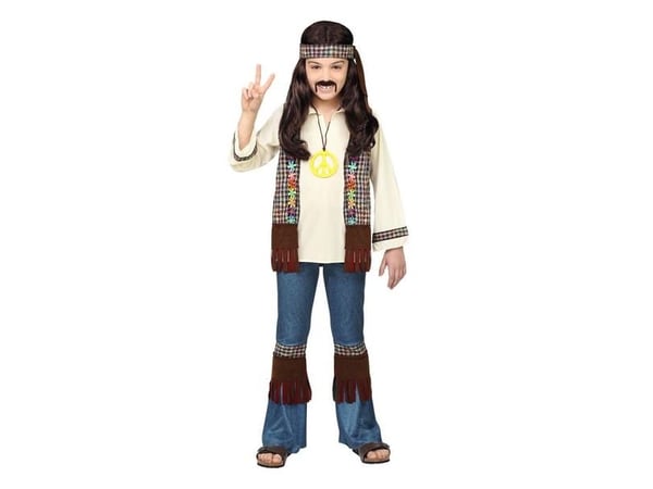 Hippiekille kostym
