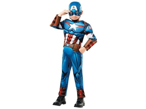 Captain America Avengers-kostym för barn och tonår