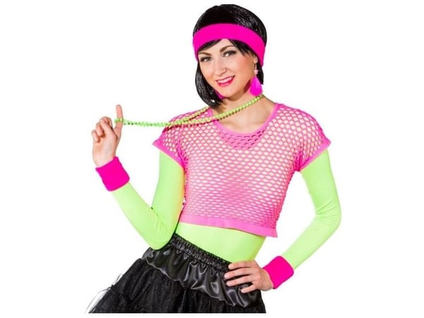 Neonpink net top