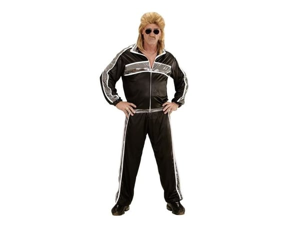 Sort 80er Joggingdragt