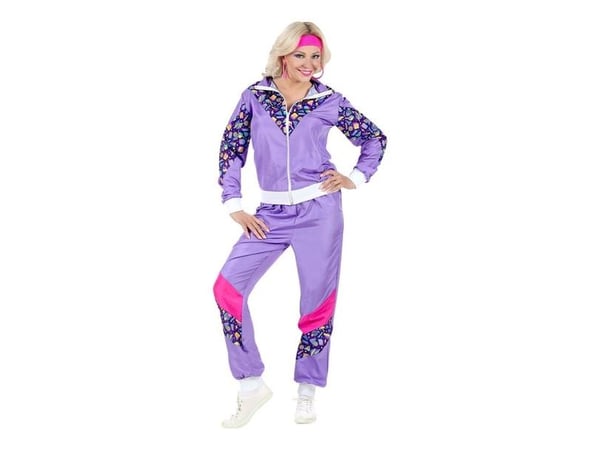 80er lilla Joggingdragt
