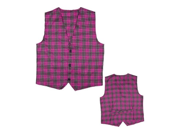 Skotskternet vest Pink