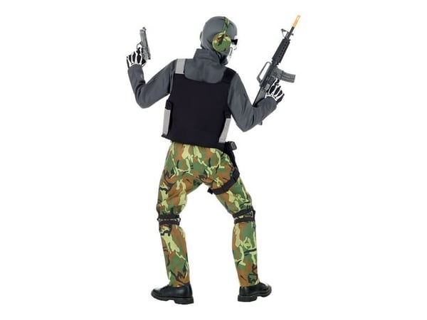Skelett soldatdräkt