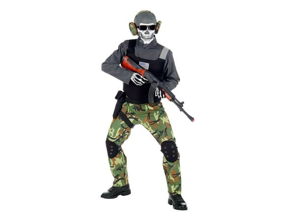 Skelett soldatdräkt