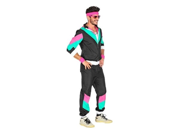 80er Joggingdragt, sort