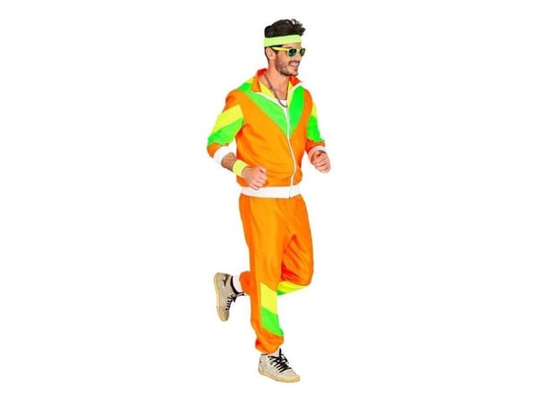 Joggingdräkt 80-tal, orange
