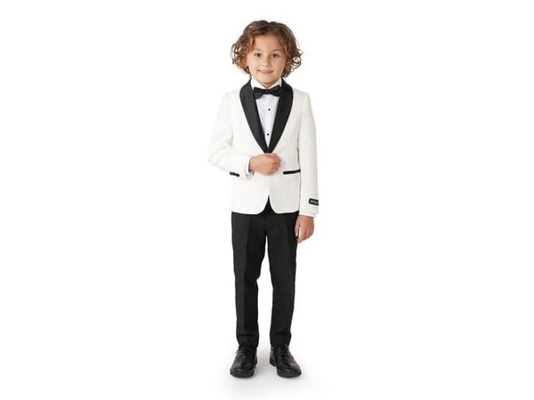 Valkoinen OppoSuit smokki, pojat