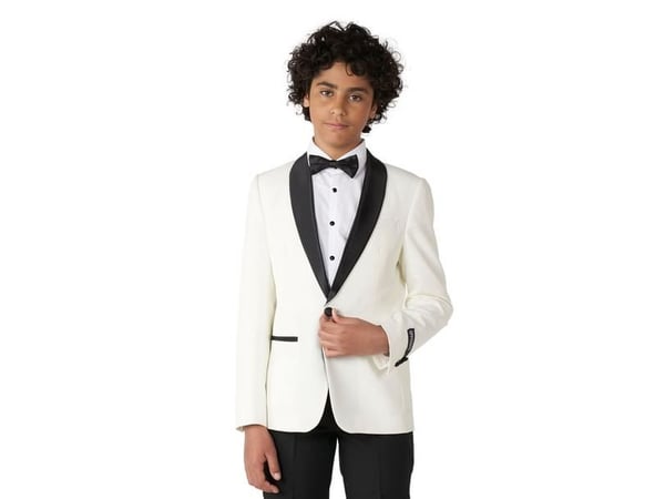 Hvid OppoSuit smoking, teen