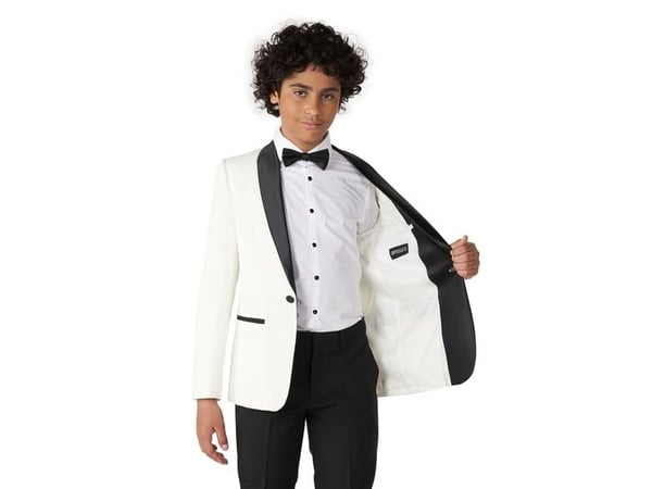 Hvid OppoSuit smoking, teen