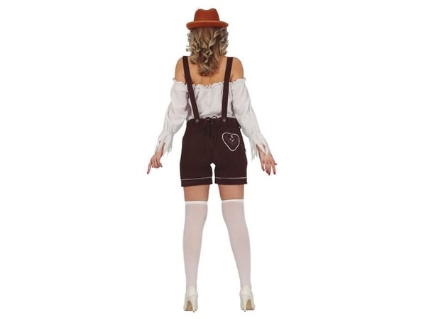 Tyrolska läderhosen, mörkbruna