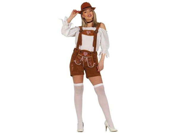 Tyrolska läderhosen ljusbruna