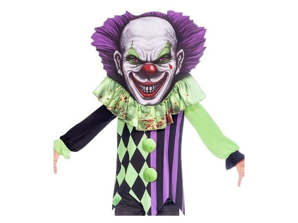 Scary clown kostume, Big head