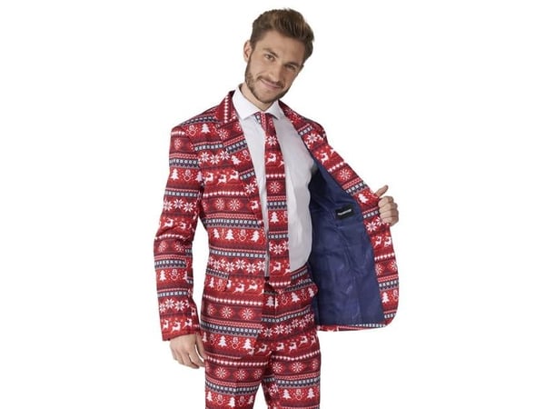 Suitmeister Nordic Pixel Red