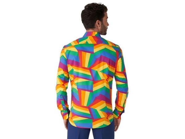 OppoSuit Zig Zag Rainbow-skjorta