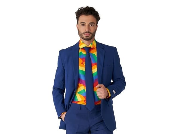 OppoSuit Zig Zag Rainbow-skjorta