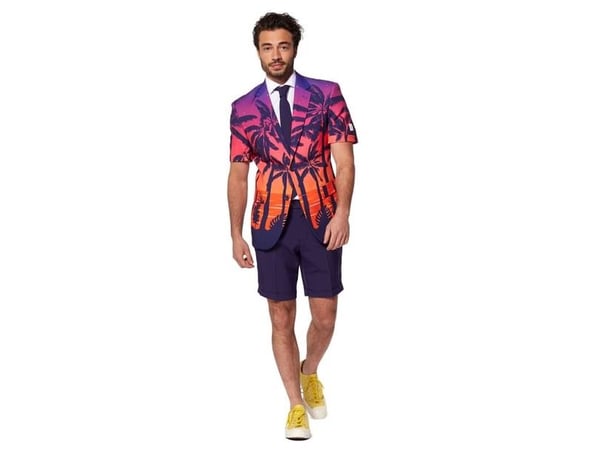 Sommar OppoSuit Suave Sunset maskeradkostym för män