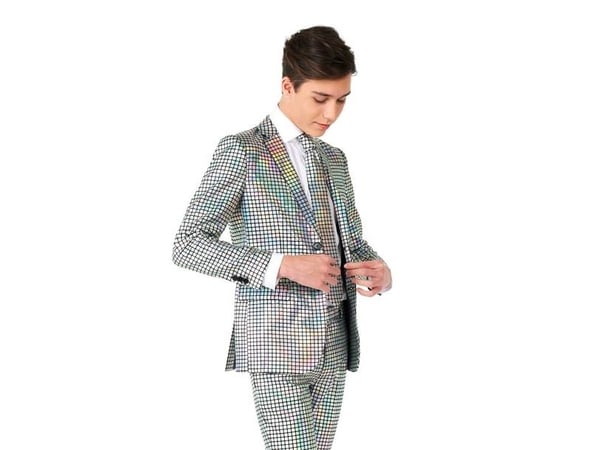OppoSuit discoboll, teen (70-/80-talskostym för pojkar)