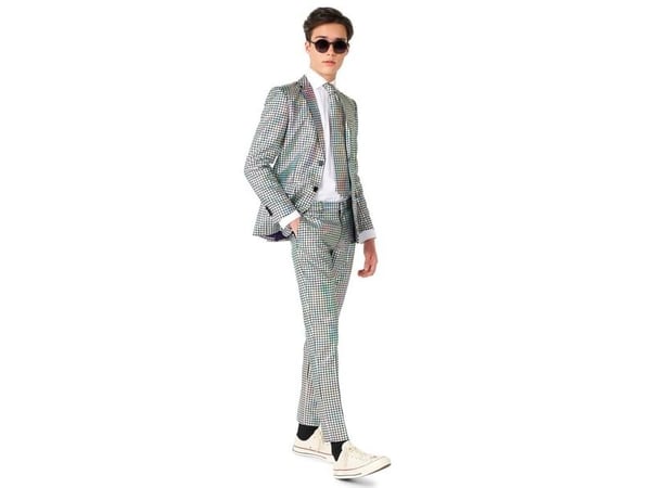 OppoSuit discoboll, teen (70-/80-talskostym för pojkar)