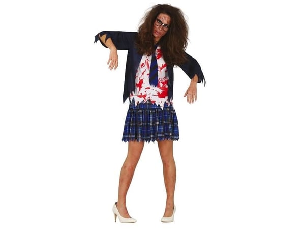 Highschool zombie-kostym