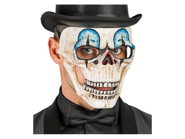 Halvmask med skalle