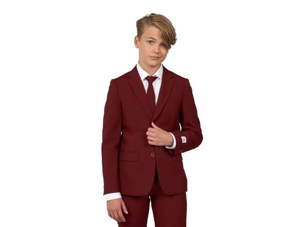 Vinrødt jakkesæt, teen - OppoSuits Blazing Burgundy