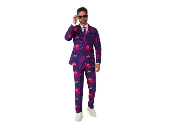 Suitmeister retro neon marinblå